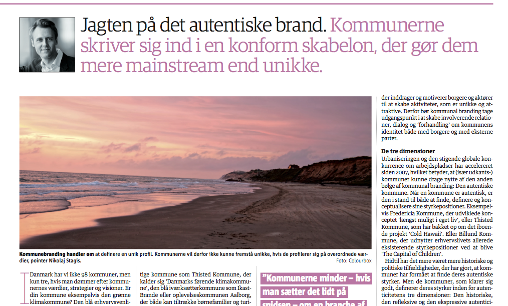 Kronik i avisen Kommunen den 4. juni 2013